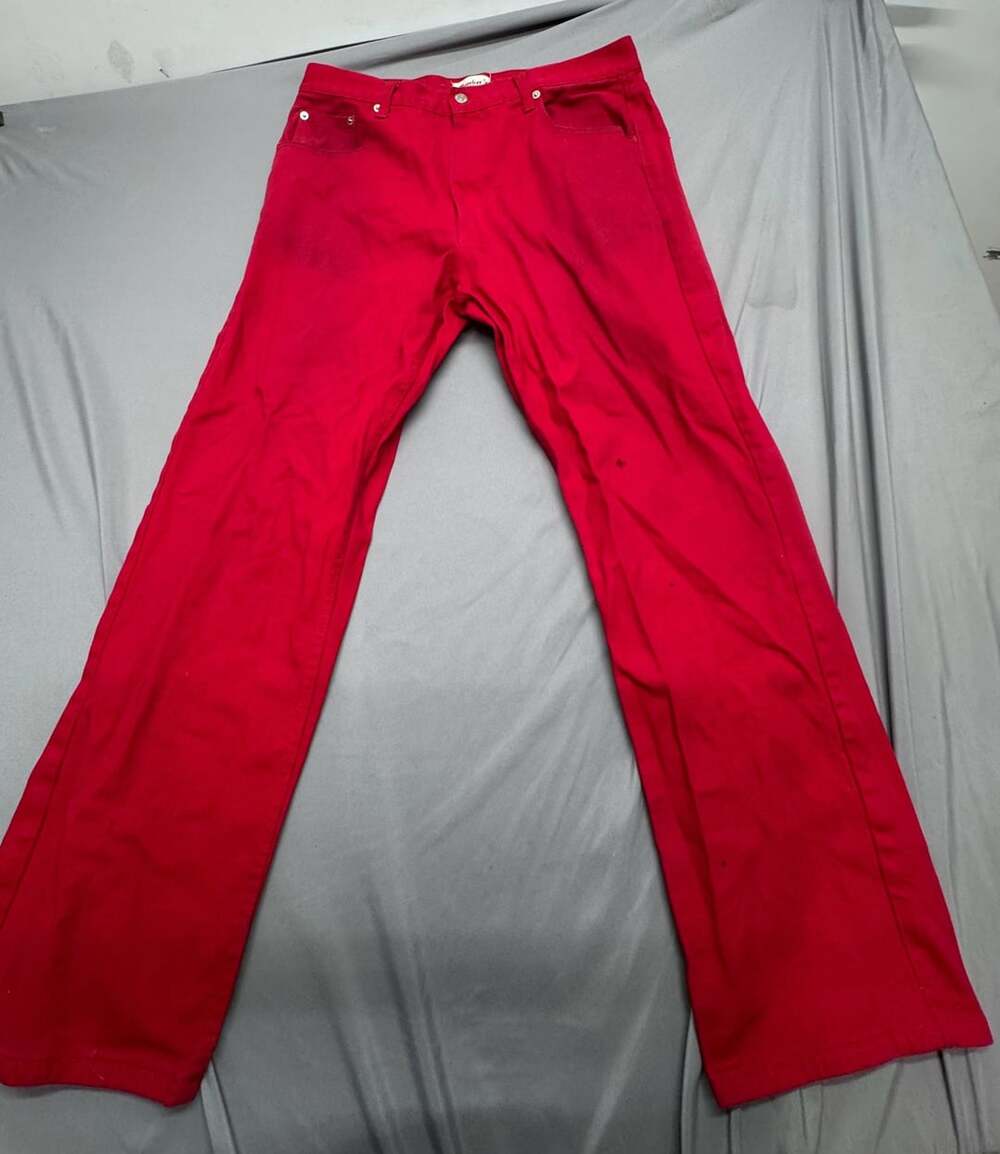 Member's Property Jeans Size 36x32 Red Cotton Casual Pants